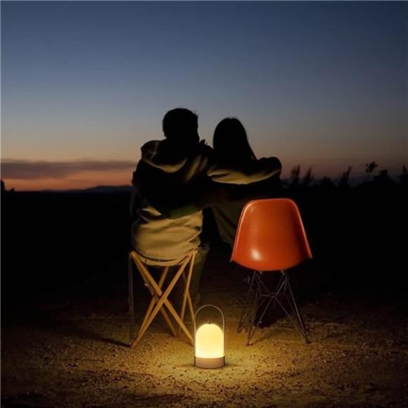 Portable LED Outdoor Table Lamp Waterproof, 4000mAh Battery Operated Cordless - Picture 5 of 5